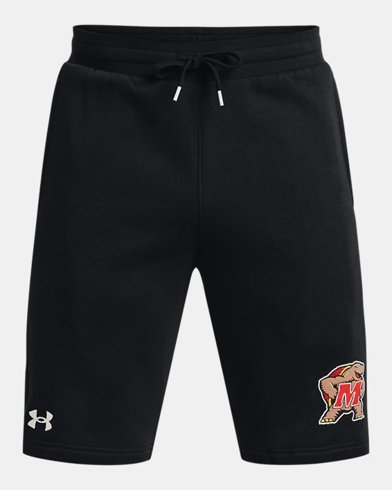 Men's UA All Day Fleece Collegiate Shorts, Black, pdpMainDesktop image number 3